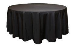 Round Black Table Linen Round Black Table Linen